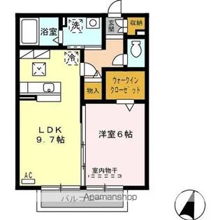 カーサフルール【1階】の間取り