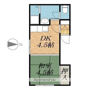 ハイツALPINA【2階】の間取り