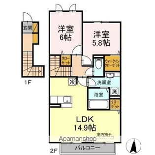 アネシス II【2階】の間取り