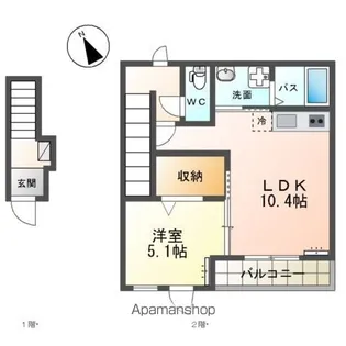 グランバレーⅡ【2階】の間取り
