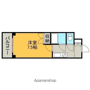 フロンティアタワー名駅南(旧CITY SPIRE 名駅南)【4階】の間取り