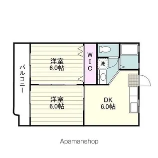 アメニティパレスTABATA【203号室】の間取り