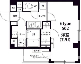 リブリ・クレヨン【502号室】の間取り