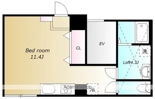 クラウンマンション【104号室号室】の間取り