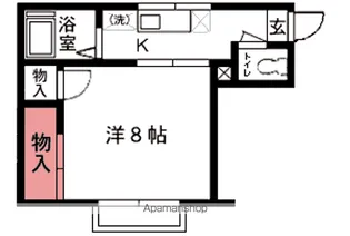 ファミールアベB【1階】の間取り