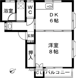 ヒロヴィラージュ【201号室】の間取り