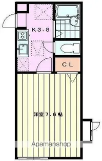 サンフラワー八幡【1階】の間取り