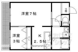 ハイツ福田【3A号室】の間取り