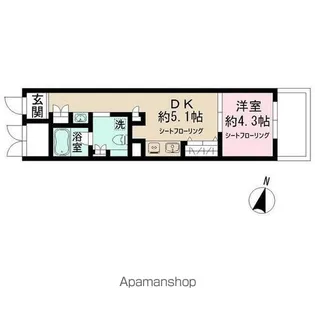 Admiral Himonya【2階】の間取り