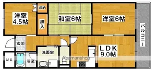 カサ・コモド【308号室】の間取り