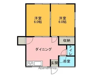 パレスメグ【3号室】の間取り