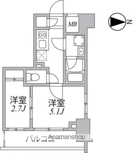 SYFORME住吉【10階】の間取り