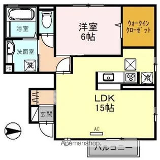 ウエストゥランタン A棟【1階】の間取り