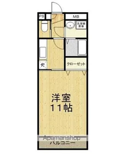 サンシエル・アン【105号室】の間取り