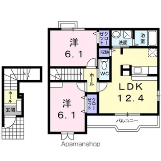 アヴニール エテルネルC【2階】の間取り