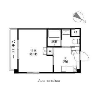 シティコート岩石北館【1階】の間取り
