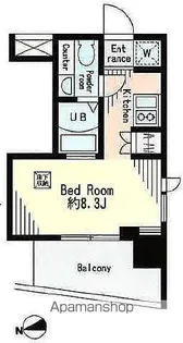 レジディア市谷薬王寺【6階】の間取り