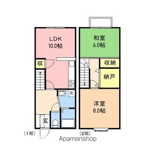 オーグ県庁前【B号室】の間取り