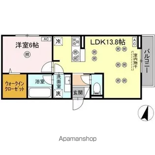 ディアライズ綾羅木本町 B棟【3階】の間取り