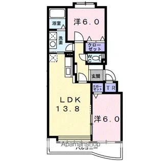 ラルゴプラジャ弐番館【1階】の間取り