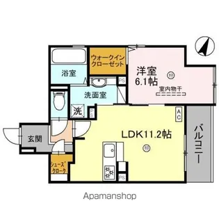ユニヴェール千里中央【2階】の間取り