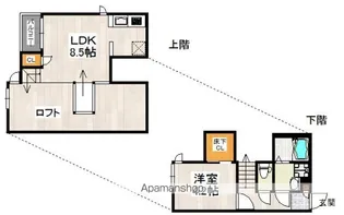 CB古賀サプル【101号室号室】の間取り