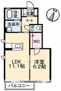 シャーメゾンミキハウス【1階】の間取り