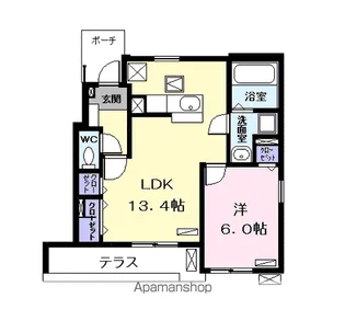エレガンス【1階】の間取り