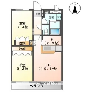 フォレストヴィラ本江【103号室】の間取り