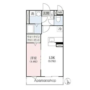 LA・MAISON TAKASAKI【1階】の間取り