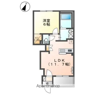 仮)西金野井アパート工事【1階】の間取り