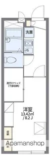 レオパレスマリーンコーポ船越南【203号室】の間取り