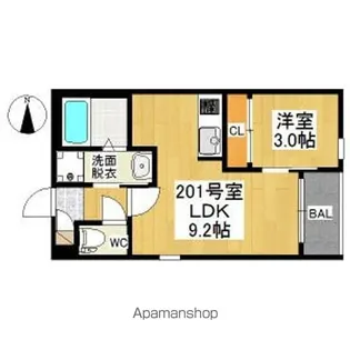 REGALEST LOTUS【2階】の間取り