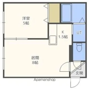 OMレジデンス新琴似【3階】の間取り