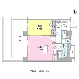 アンビエンテ経堂【6階】の間取り