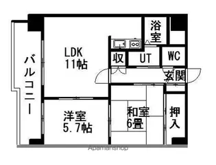 ヴィビ新札幌【603号室】の間取り