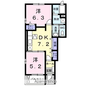 ア・ラ・モード ヴィラ A【1階】の間取り