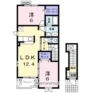セイバリー A【2階】の間取り