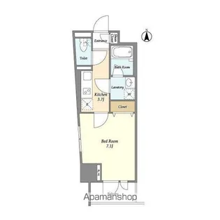 プリームス青柳【6階】の間取り