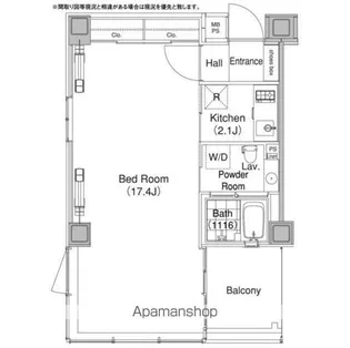 エルスタンザ代官山【8階】の間取り