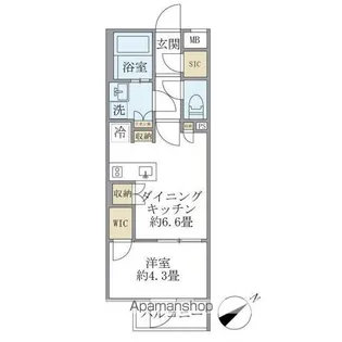 コンポジット早稲田鶴巻町【3階】の間取り
