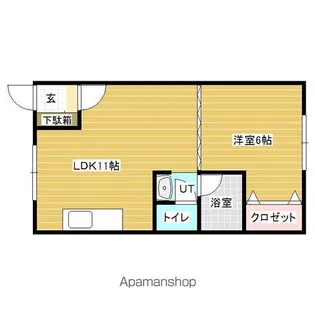 ドミール三笠【1階】の間取り