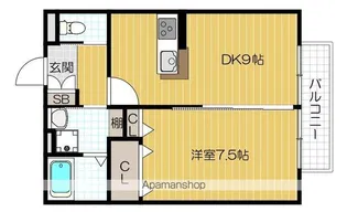 ジャンシアーヌ II【202号室号室】の間取り