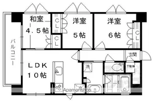 ネバーランド烏丸五条【11階】の間取り