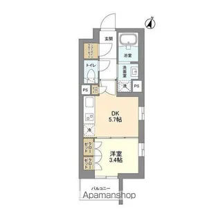 コスモグラシア学芸大学【1階】の間取り