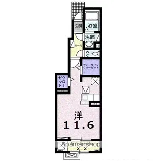 ヴィラ ウィングA【1階】の間取り