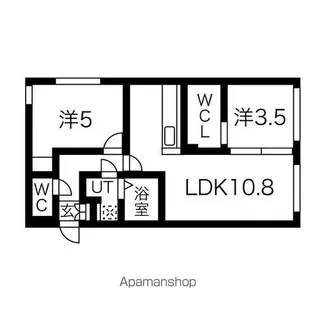 オルセーリュクス豊平【5階】の間取り