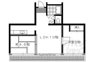 フクエハイツ【203号室】の間取り