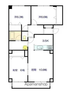 E21大福館【201号室】の間取り