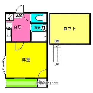 ダイアスター御供所【202号室】の間取り
